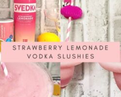 strawberry lemonade vodka slushies