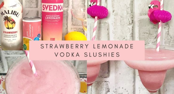 How To Make Malibu Strawberry Lemonade Vodka Slushies