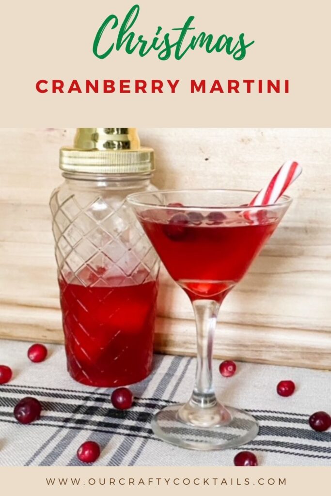 Christmas cranberry martini