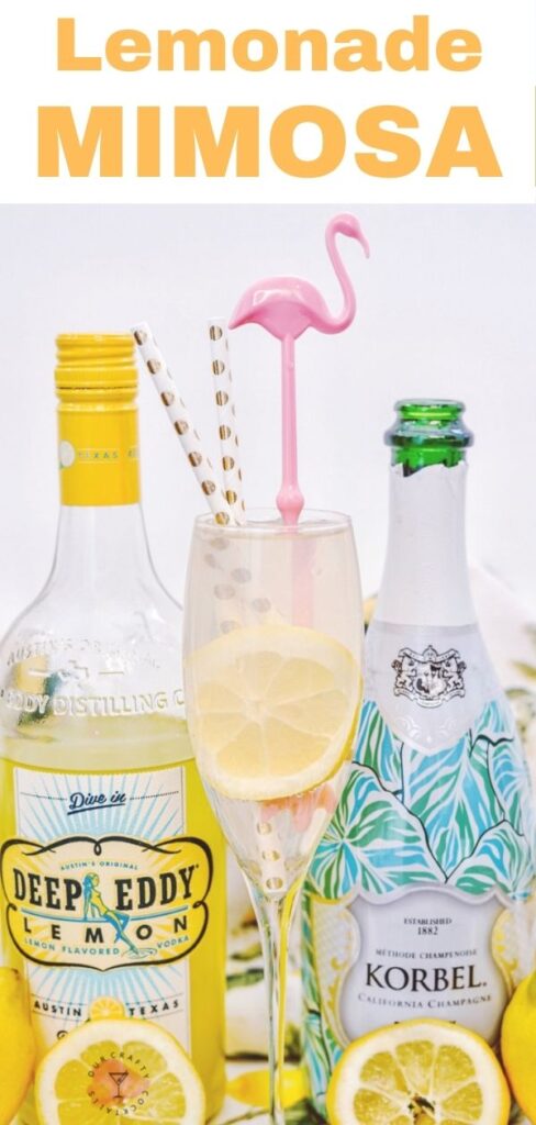 How To Make A Refreshing Spiked Lemonade Mimosa pin image
