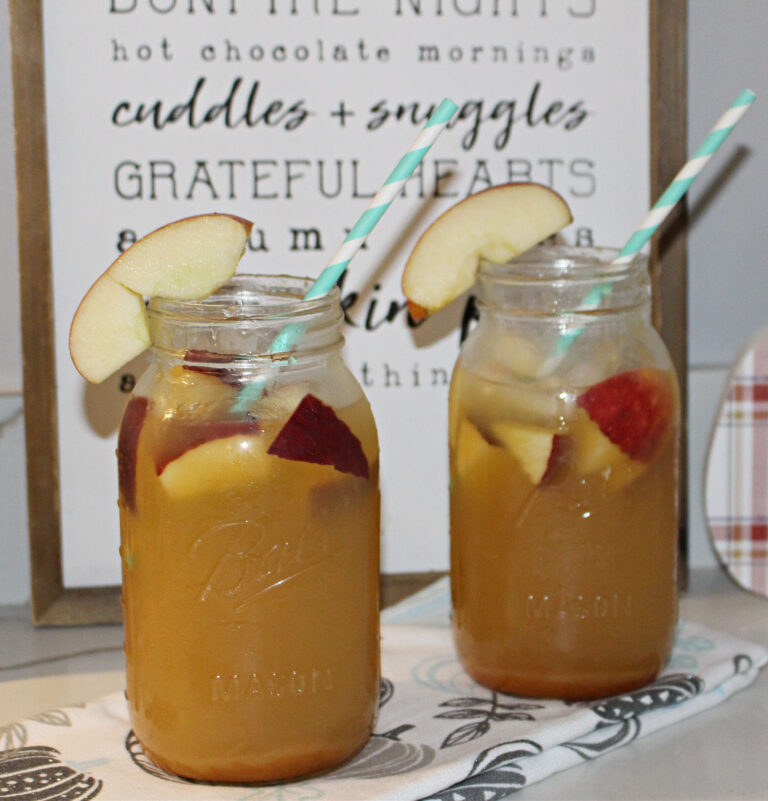 Refreshing Caramel Apple Sangria Perfect for a Party