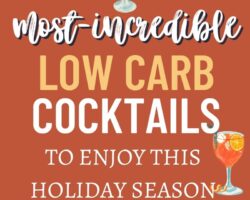low carb cocktails pin collage with text